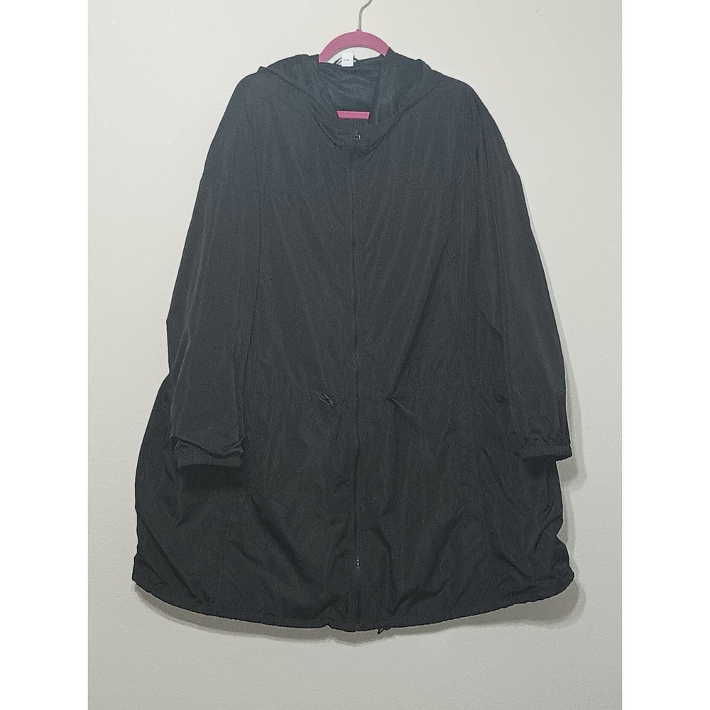 Women's Old Navy Black Rain Coat 4X Plus New w/out Tags
